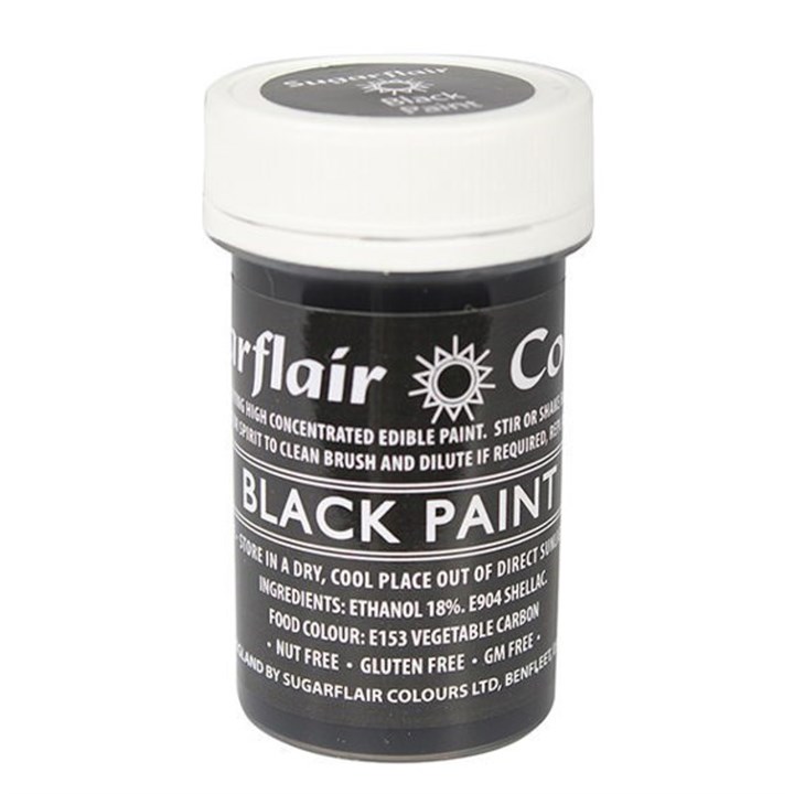 Sugarflair Edible Paint - Black