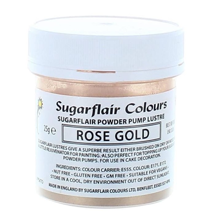 Sugarflair Lustre Dusting Powder - Rose Gold (25g)