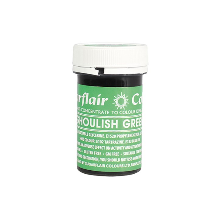 Sugarflair Spectral Food Colouring Paste - Ghoulish Green - 25g
