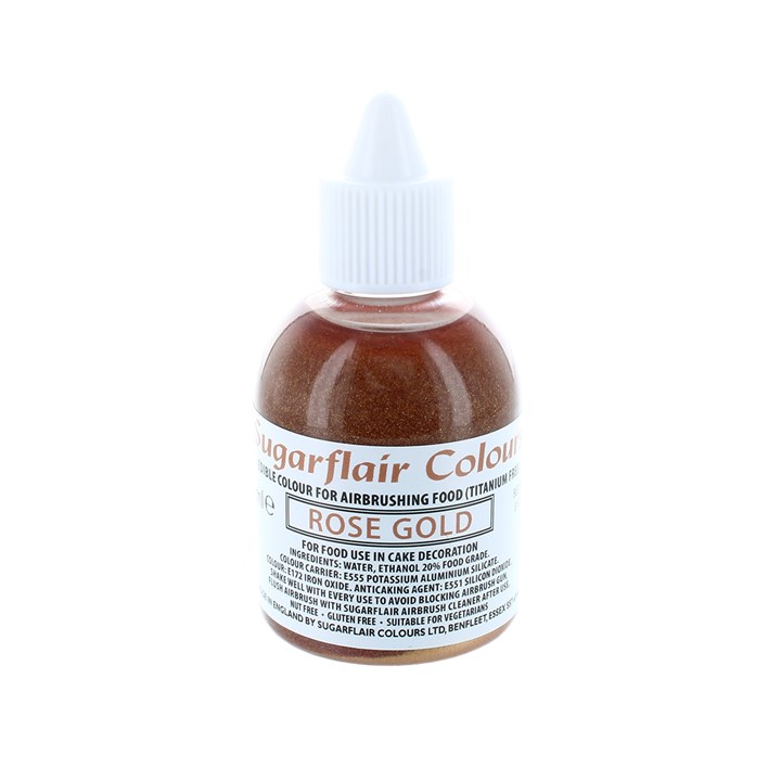 Sugarflair Titanium Free Rose Gold Airbrush 60ml