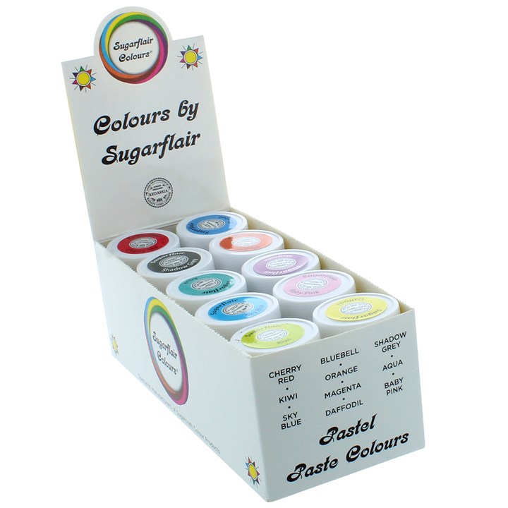 Sugarflair Pastel Food Colouring Paste Collection