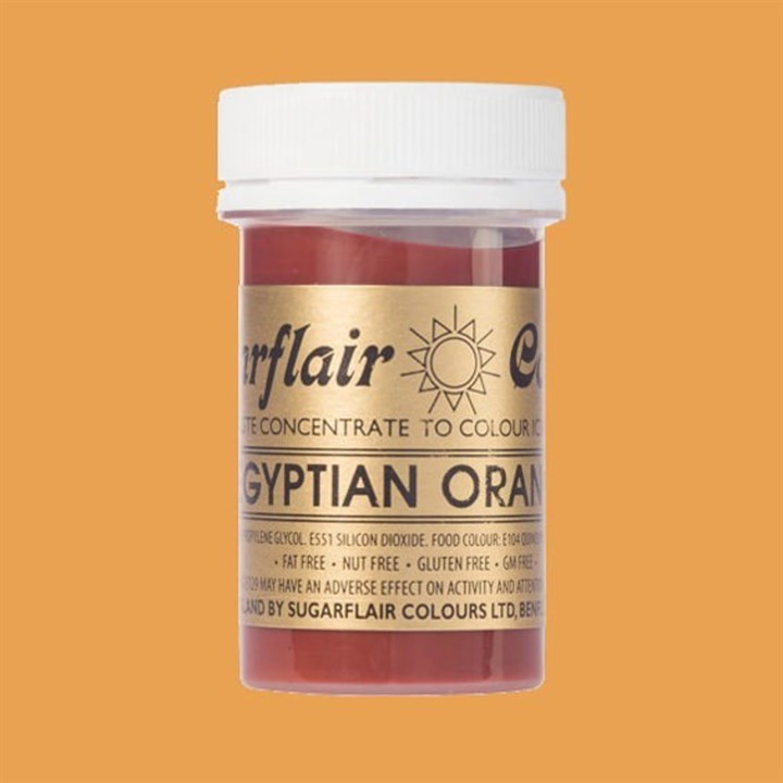 Sugarflair Spectral Food Colouring Paste - Egyptian Orange - 25g