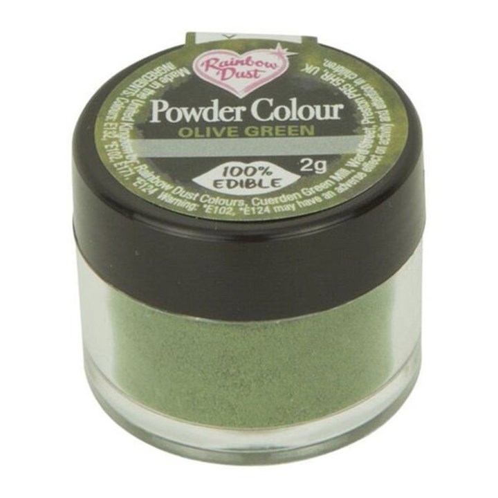 Rainbow Dust Edible Matt Dusting Colour - Olive Green