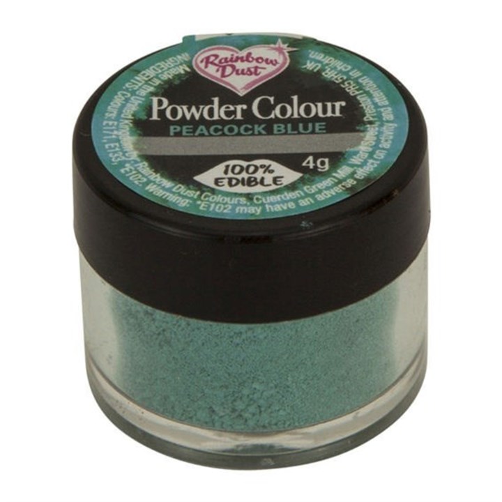 Rainbow Dust Edible Matt Dusting Colour - Peacock Blue
