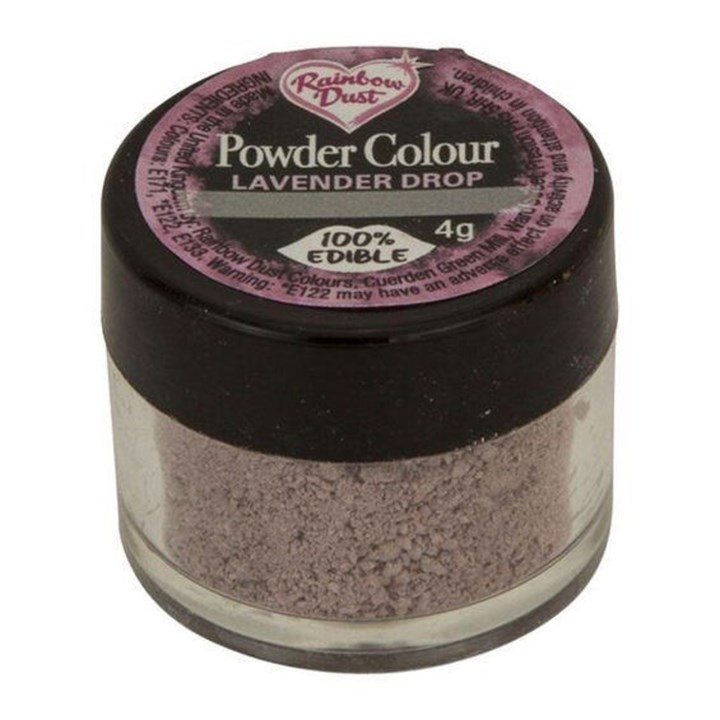 Rainbow Dust Edible Matt Dusting Colour - Lavender Drop