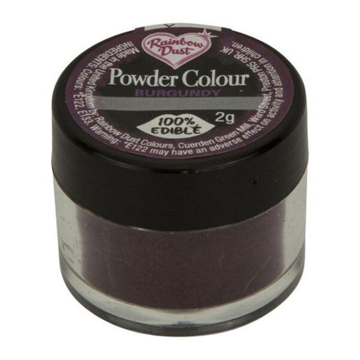 Rainbow Dust Edible Matt Dusting Colour - Burgundy