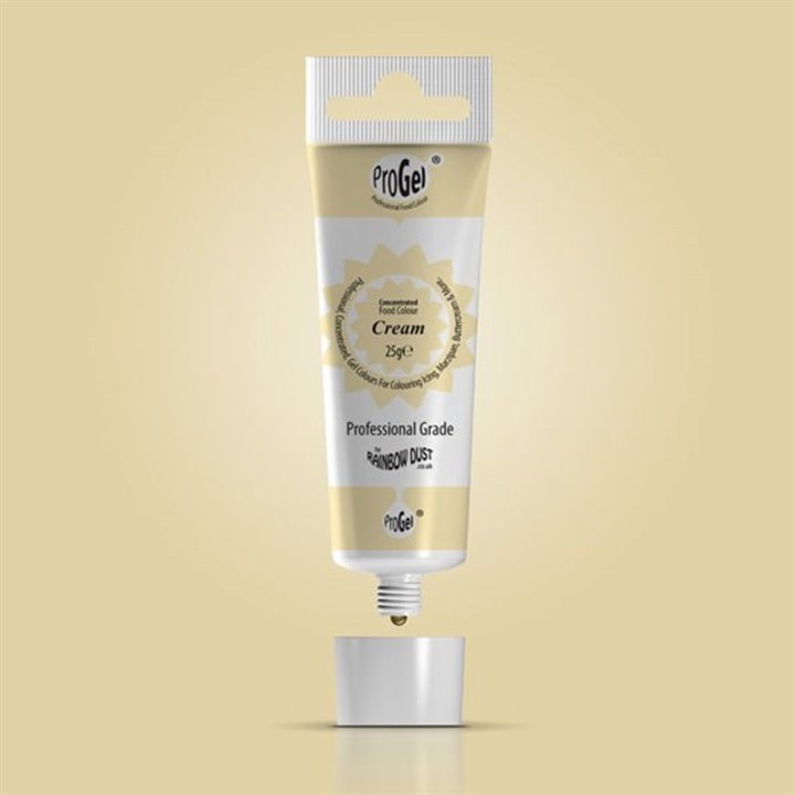 ProGel Concentrated Food Colour by Rainbow Dust - 25g - Cream