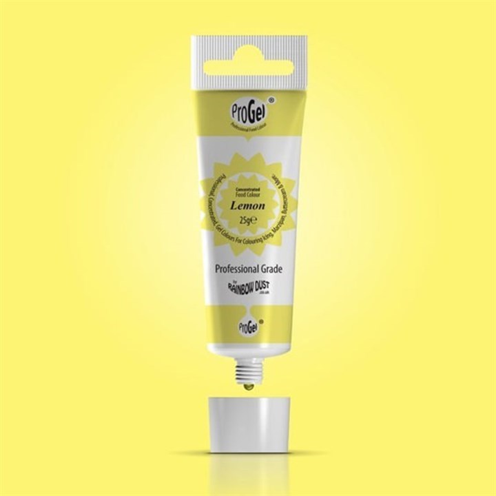 ProGel Concentrated Food Colour by Rainbow Dust - 25g - Lemon