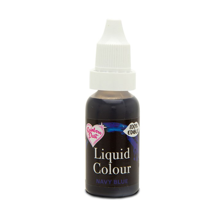 Rainbow Dust Liquid Food Colour - Navy Blue