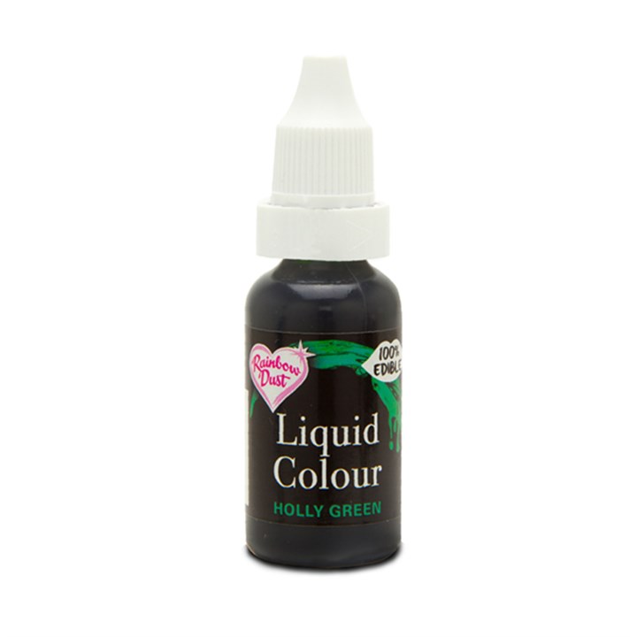Rainbow Dust Liquid Food Colour - Holly Green