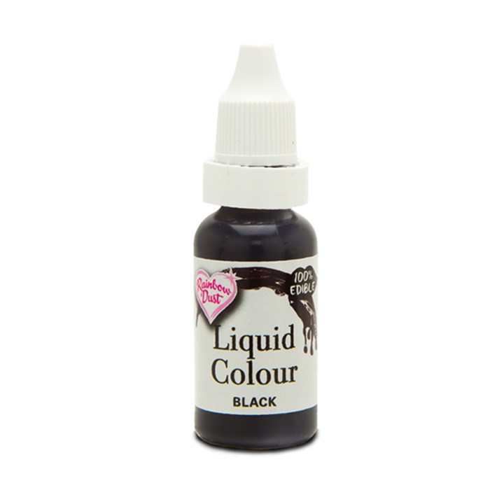 Rainbow Dust Liquid Food Colour - Black