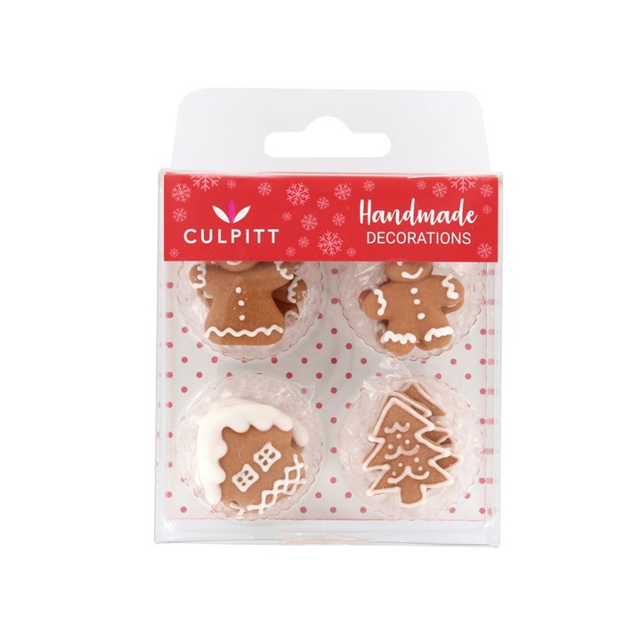 Gingerbread Village Sugar Pipings - 12 pieces