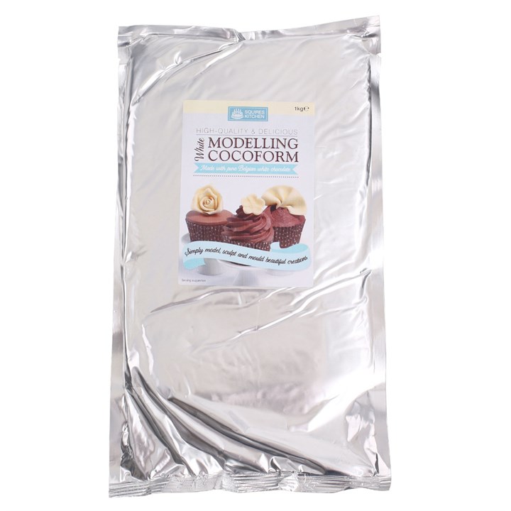 Squires Cocoform Modelling Chocolate - White - 1kg -Sale