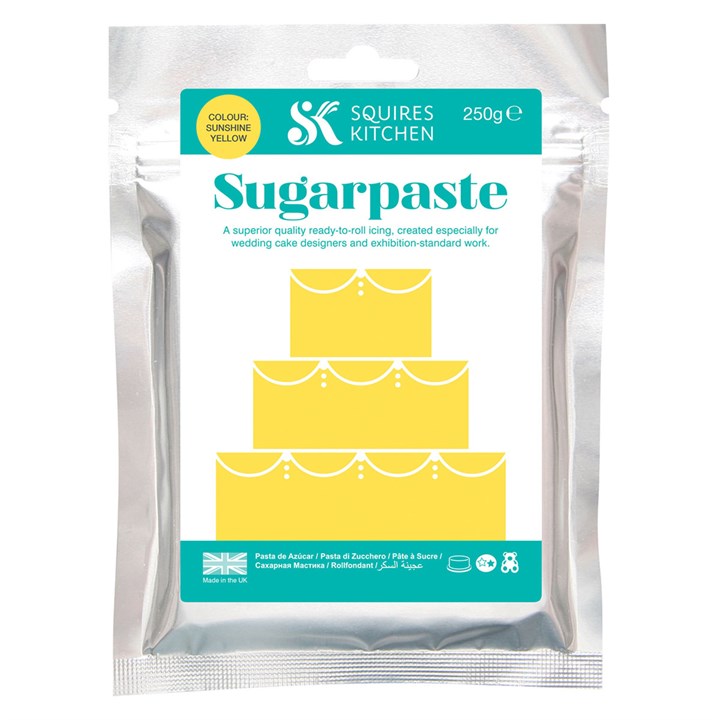 Squires Sugarpaste - Sunshine Yellow - 250g