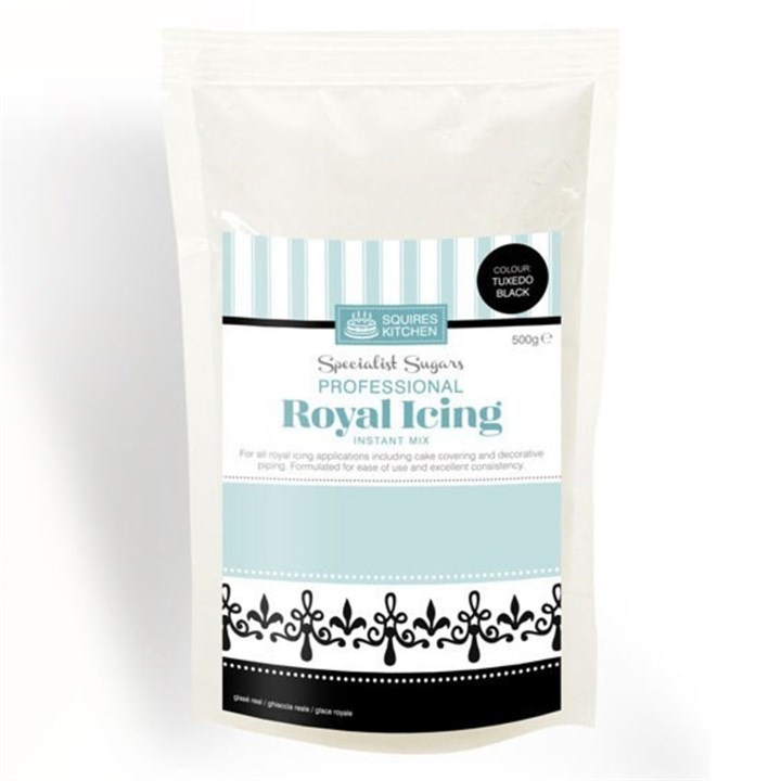 Squires Royal Icing Instant Mix - Tuxedo Black - 500g