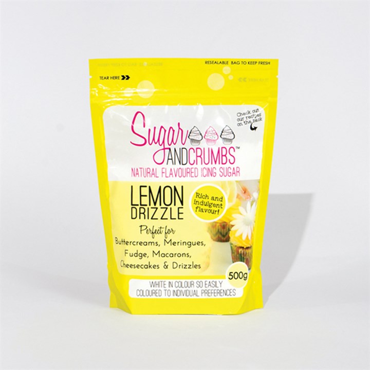 Sugar & Crumbs Natural Flavoured Icing Sugar - Lemon Drizzle - 500g