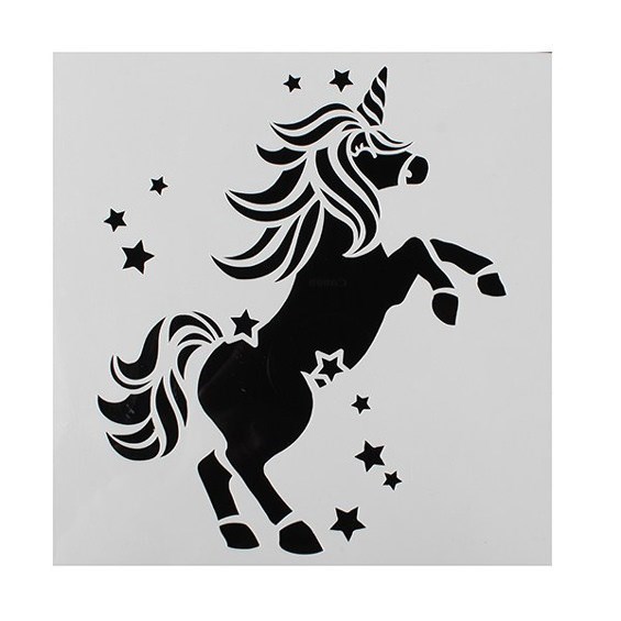 Cake Star Unicorn Stencil
