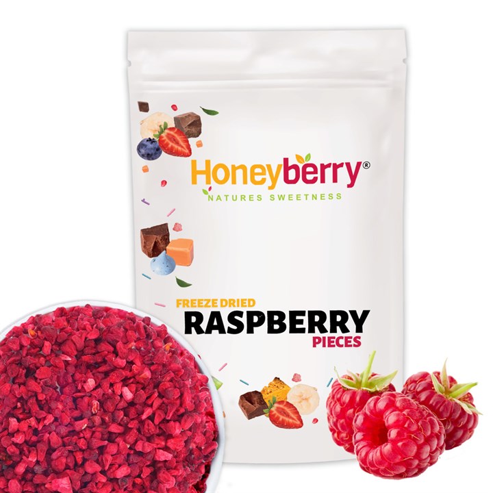 Honeyberry Freeze Dried Raspberry Pieces 250g