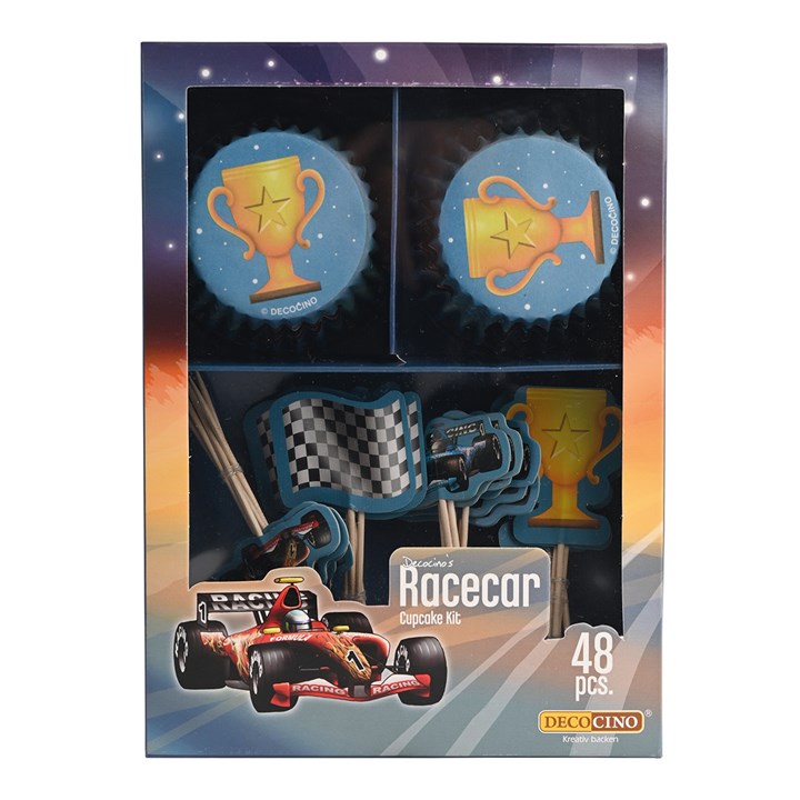 Cupcake Set - Race Car (48 Pieces)
