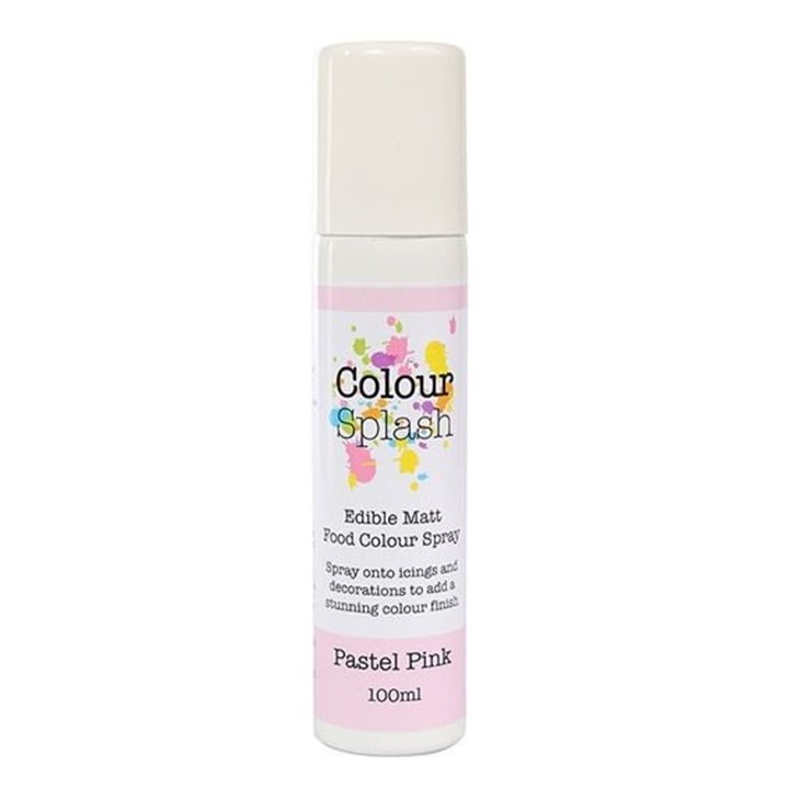 Colour Splash Food Colour Spray - Matt - Pastel Pink - 100ml