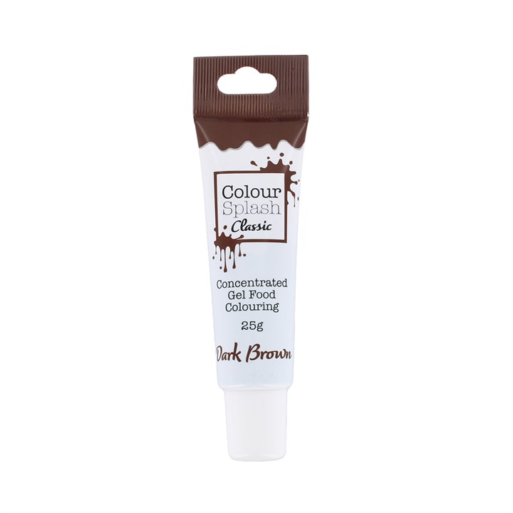 Colour Splash Food Colouring Gel - Dark Brown - 25g