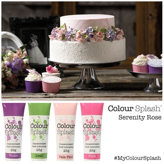 Colour Splash Food Colouring Gel Set - Serenity Rose