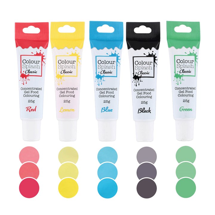 Colour Splash Gels - Primaries - 25g x 5