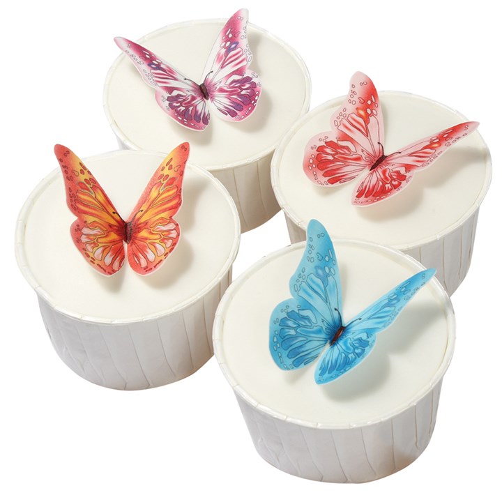 Assorted Wafer Butterflies - Pack of 144