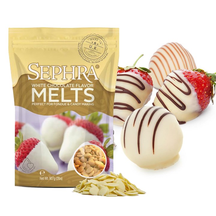 Sephra White Chocolate Flavoured Melts - 907g