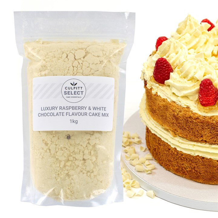 Culpitt Select Cake Mix - Luxury Raspberry & White Chocolate Flavour - 1kg