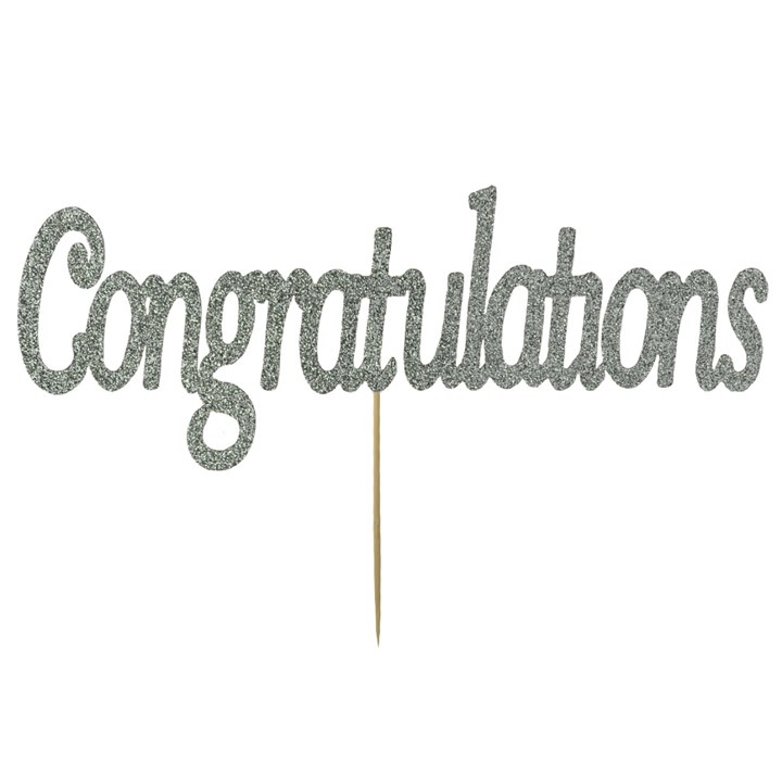 Kelsi Marsh Congratulations Topper Silver