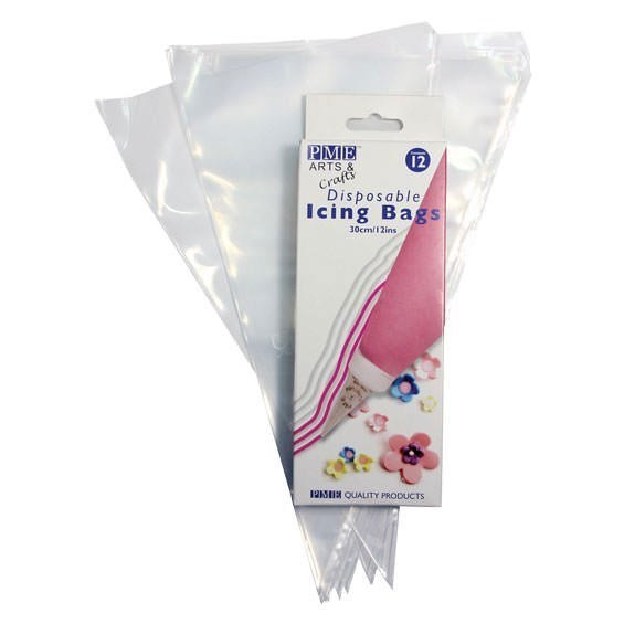 PME 12" Disposable Piping Bags - Pack of 12