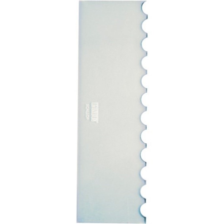 PME Patterned Side Scraper - Scalloped - 12"