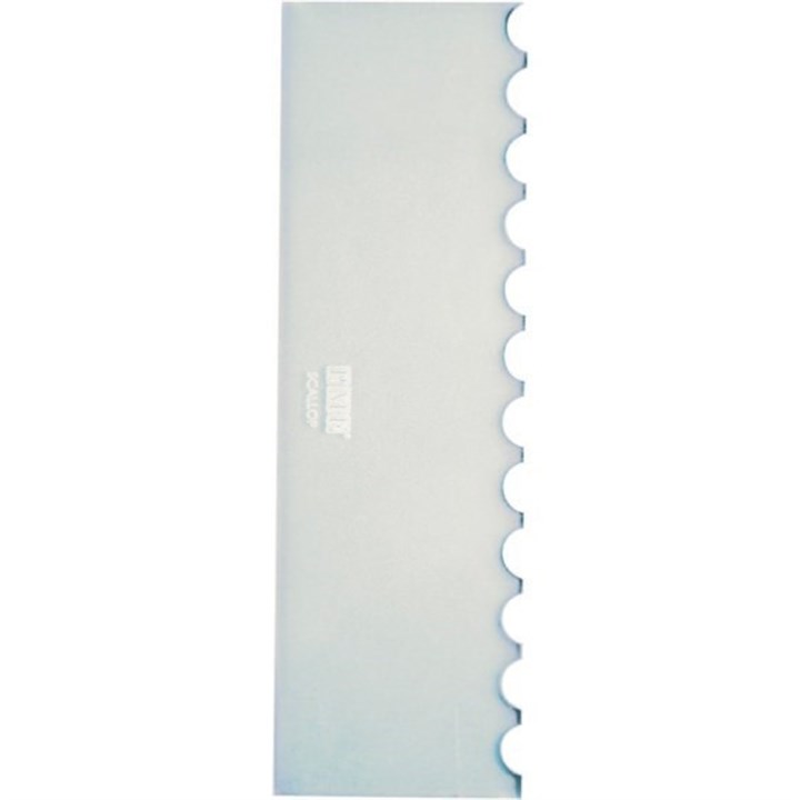 PME Patterned Side Scraper - Scalloped - 12"