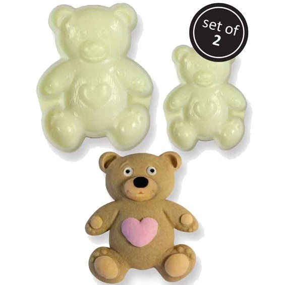 JEM Pop It Mould - Teddy Bear - Set of 2