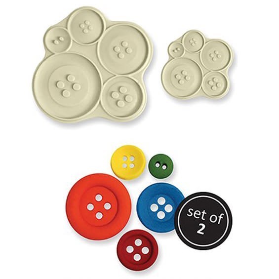 JEM Pop It Mould - Buttons - Set of 2