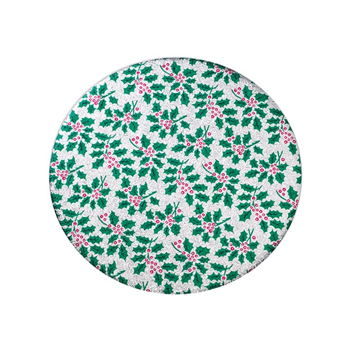 12" Round Double Thick Holly Card, 10 Pack