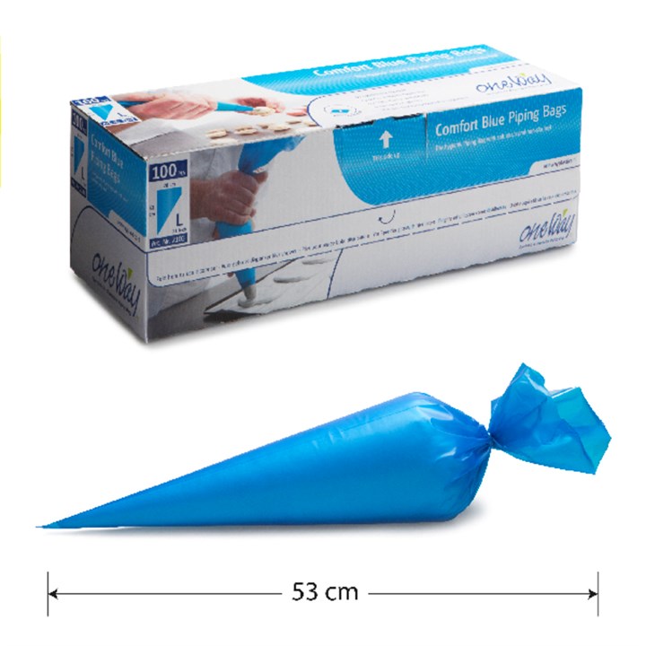 Comfort Blue 21" Disposable Piping Bags - Pack of 100