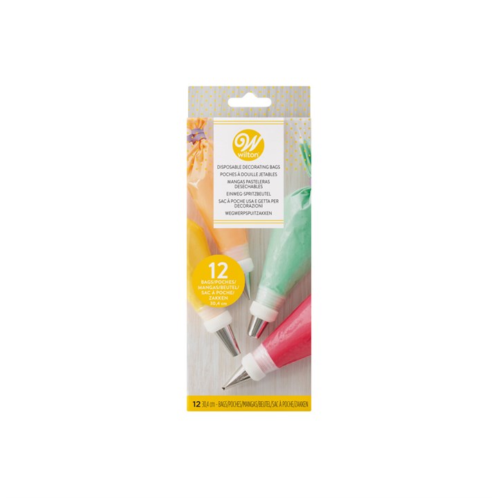 Wilton Disposable Pipings Bags - 304mm - 12 pack