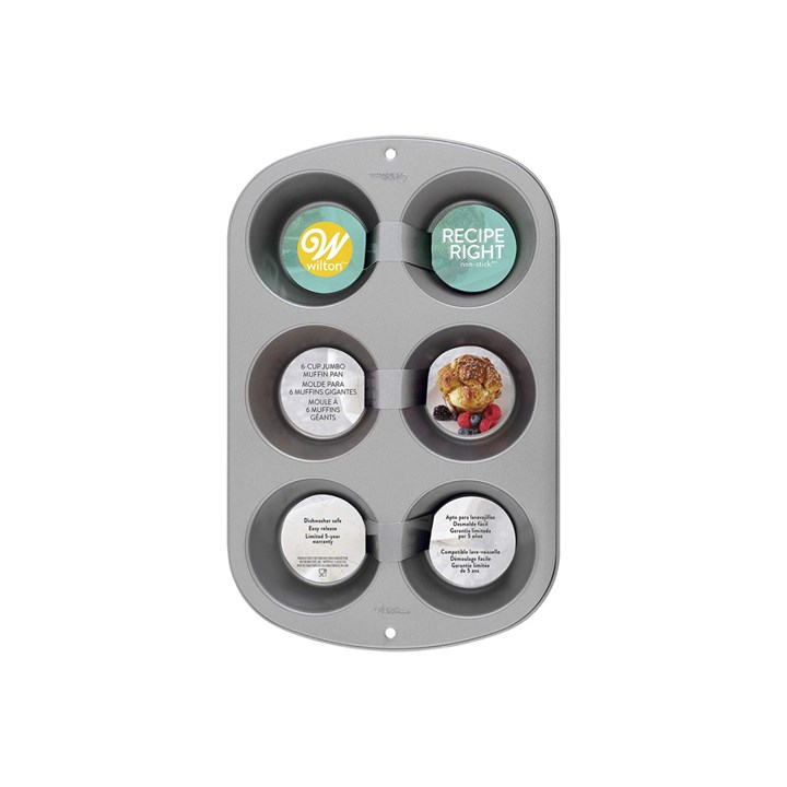 Wilton Recipe Right - 6 Cavity Jumbo Muffin Tin