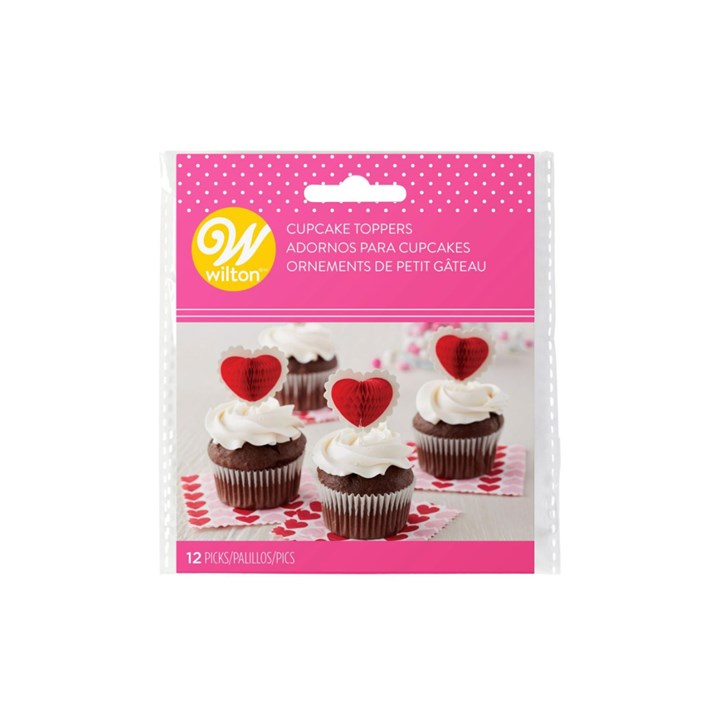 Wilton Honeycomb Valentine Pic 12pce