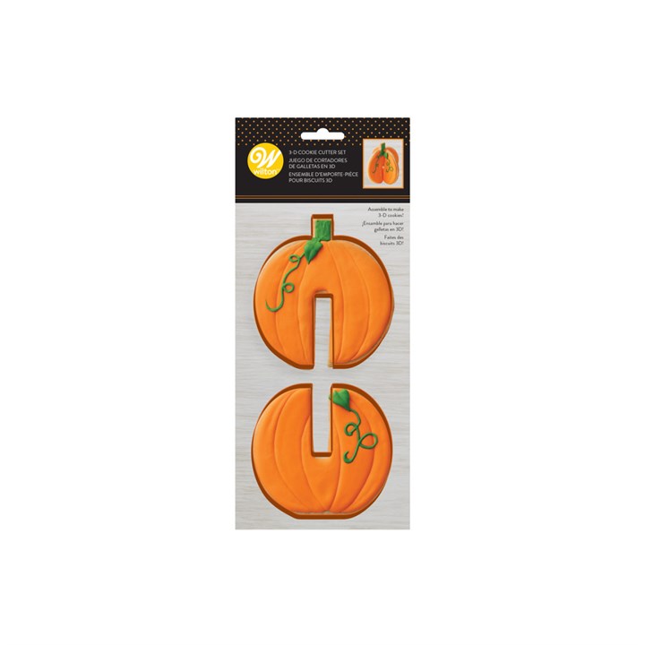 Wilton 3D Pumpkin Cookie Cutter 2 set