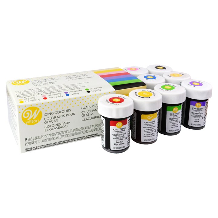Wilton Icing Colour - Multipack - 8 X 28g