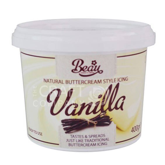 Ready Made Buttercream Style Icing by Beau Products - Vanilla