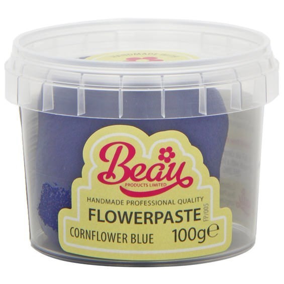 Cornflower Blue Flower Paste by Beau Products - 100g