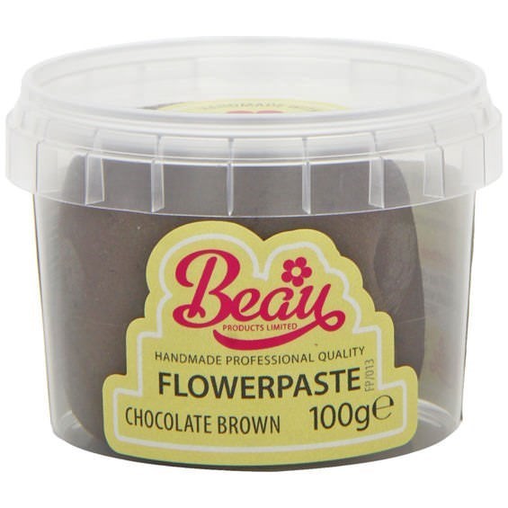 Chocolate Brown Flower Paste by Beau Products - 100g