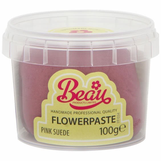 Pink Suede Flower Paste by Beau Products - 100g