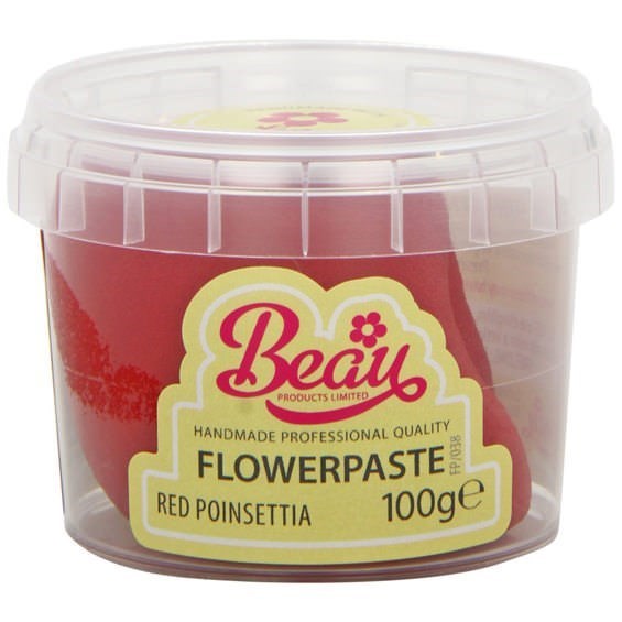 Poinsettia Red Flower Paste by Beau Products - 100g