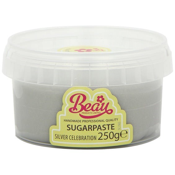 Silver Celebration Sugarpaste by Beau Products - 250g