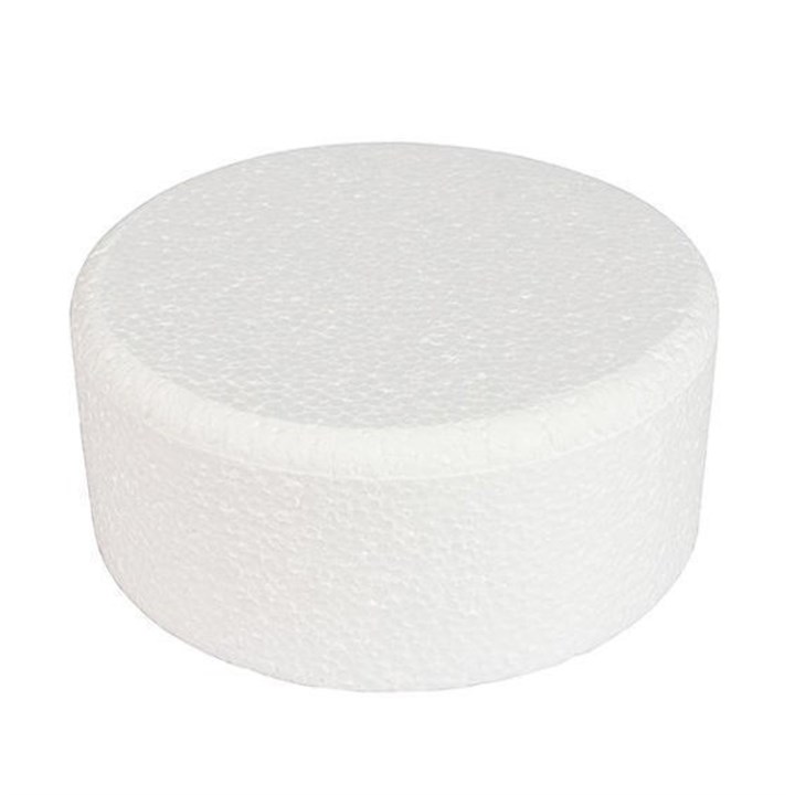 Round Bevelled Edged Polystyrene Cake Dummy - 8"